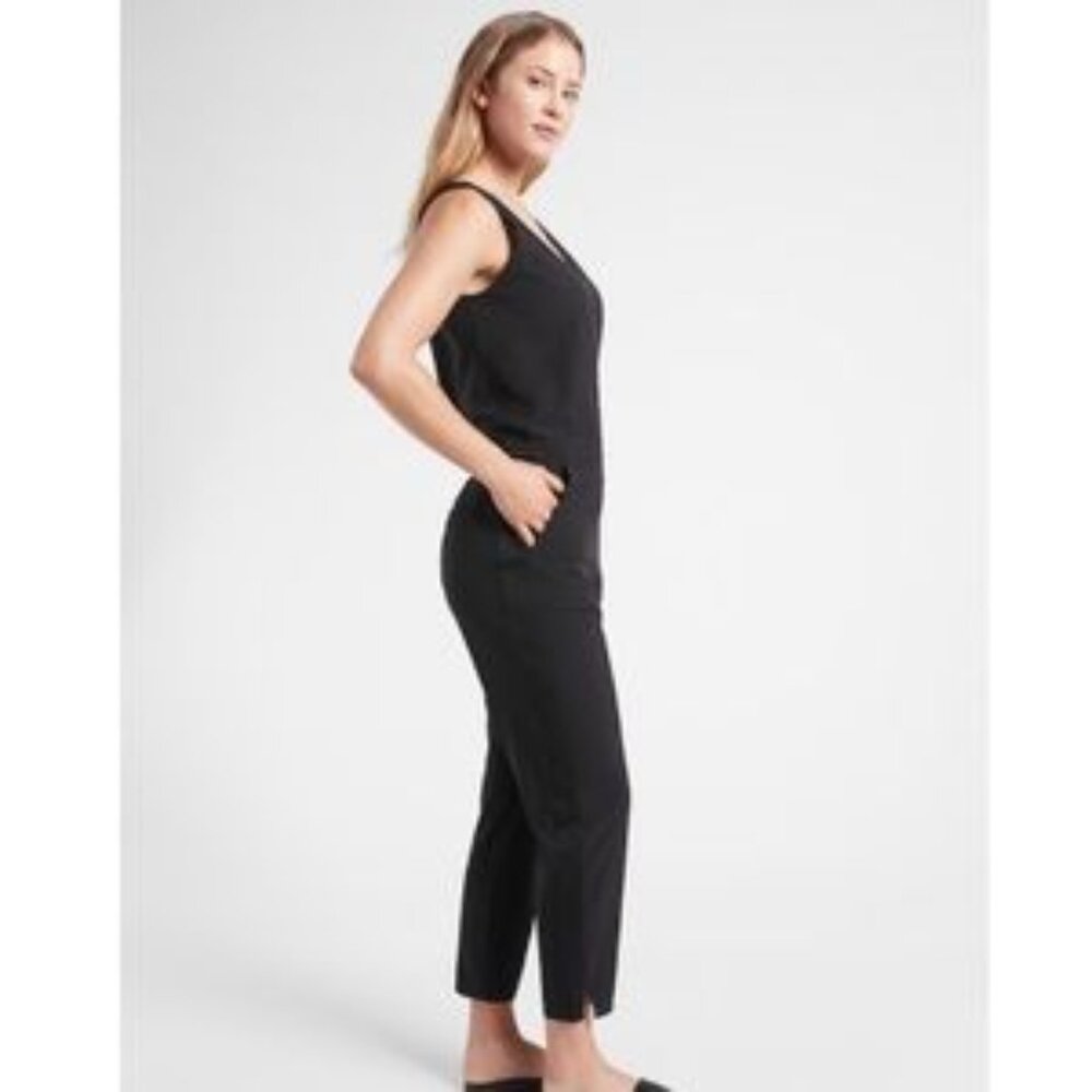 Athleta Brooklyn Jumpsuit - Black - Size 8